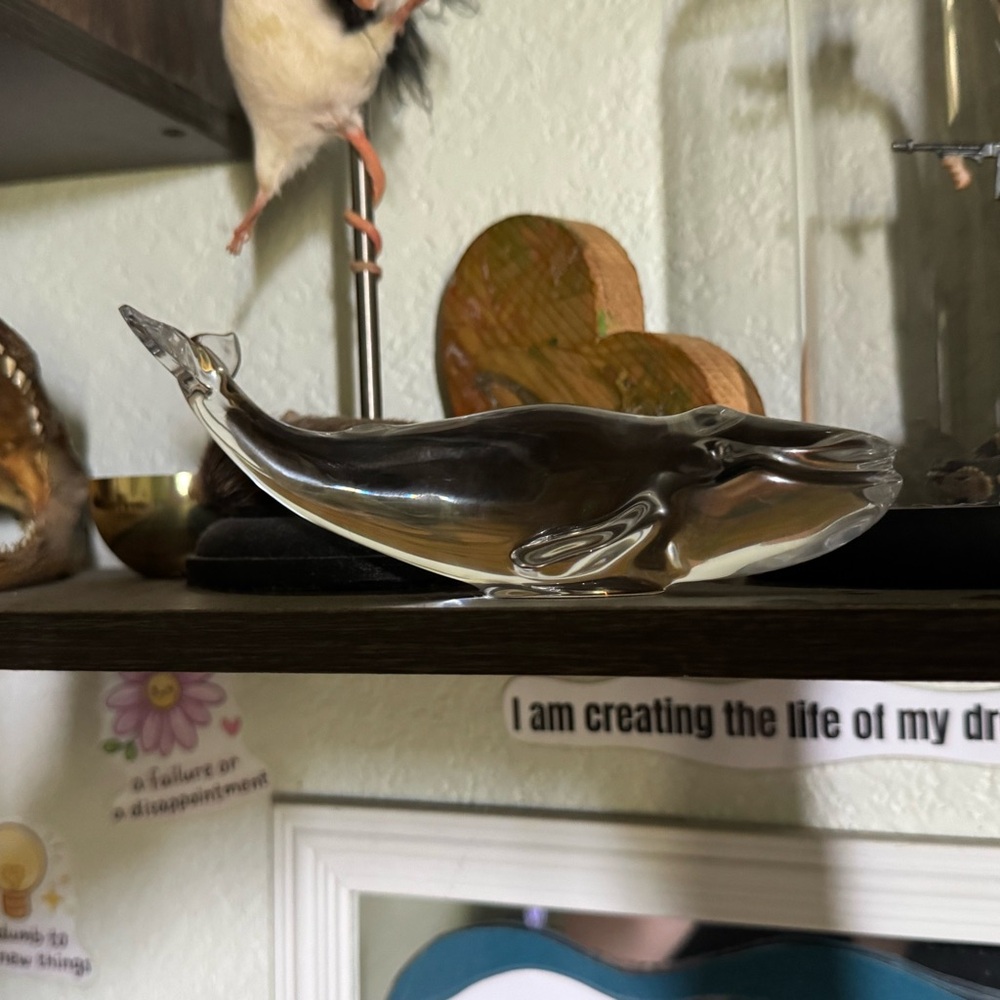 Crystal Whale Figurine